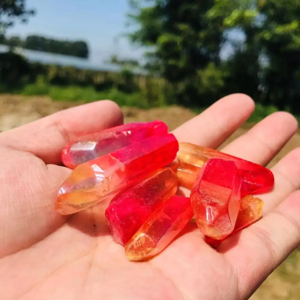 2019 hot sale of rare natural red flame aura quartz crystal point sample point sample stone home decoration
2019 hot sale of rare natural red flame aura quartz crystal point sample point sample stone home decoration