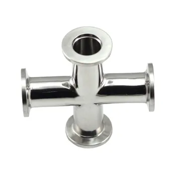 Joint Connector Pipe Fitting Stainless Steel Welded Standard Vacuum Components 4 Way Cross Tee
Joint Connector Pipe Fitting Stainless Steel Welded Standard Vacuum Components 4 Way Cross Tee