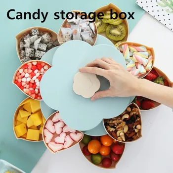 Plastic Lazy Fruit Dish Double Layers Snack Box Candy Plates Petal-shape Rotating Trays Box Dried Fruit Storage Organizer Box
Plastic Lazy Fruit Dish Double Layers Snack Box Candy Plates Petal-shape Rotating Trays Box Dried Fruit Storage Organizer Box