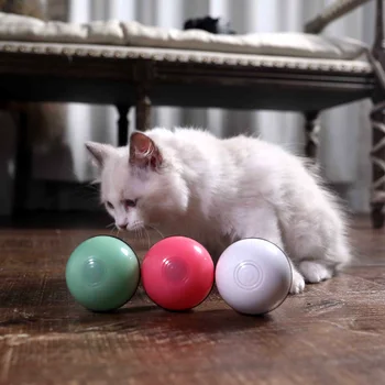 Smart Interactive Cat Toy Ball Automatic Rolling Ball USB Rechargeable Cat Light Toy 360 Degree Self Rotating Ball for Pet Cat
Smart Interactive Cat Toy Ball Automatic Rolling Ball USB Rechargeable Cat Light Toy 360 Degree Self Rotating Ball for Pet Cat