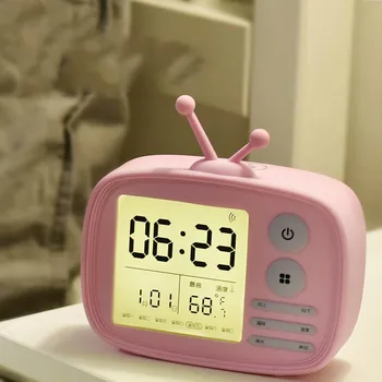Student Children Creative Cartoon Bedside Led Light Digital Display Desktop Mute Electronic Alarm Clock c
Student Children Creative Cartoon Bedside Led Light Digital Display Desktop Mute Electronic Alarm Clock c