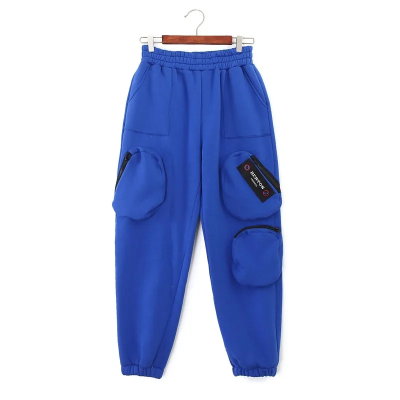 FUN-PROUDER 2020 Autumn Winter Woman Solid Color Multi Bag Tooling Plus Velvet Guard Pants Sports Casual Skateboard Pants Trendy
FUN-PROUDER 2020 Autumn Winter Woman Solid Color Multi Bag Tooling Plus Velvet Guard Pants Sports Casual Skateboard Pants Trendy