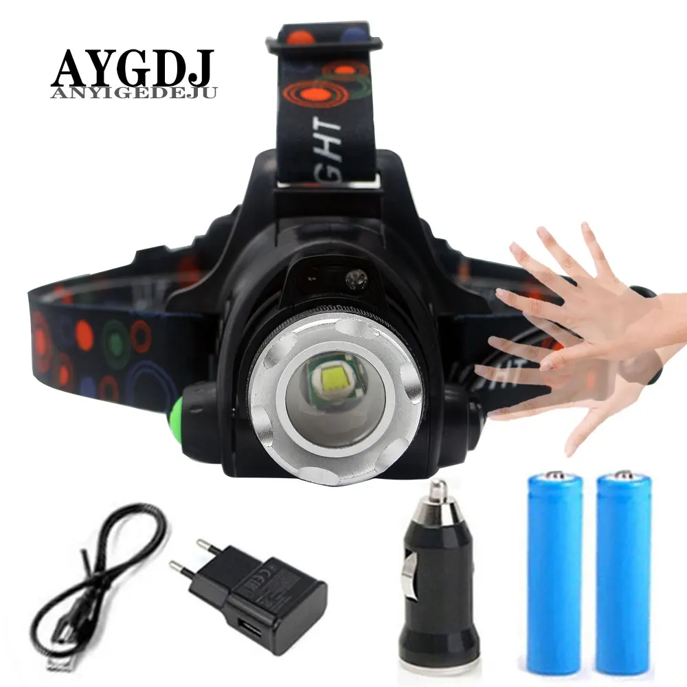 IR Sensor LED Headlamp Fishing lamp Super bright LED Headlight Yellow Light Use T6 L2 lamp beads Support zoom Powered by 18650
IR Sensor LED Headlamp Fishing lamp Super bright LED Headlight Yellow Light Use T6 L2 lamp beads Support zoom Powered by 18650