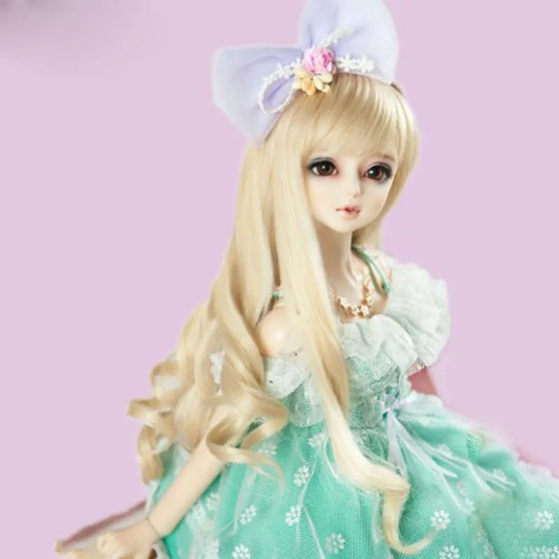 1/3 1/4 1/6 1/8 Bjd SD Wig Blonde Wavy Hair High Temperature Wire BJD For Doll Many Colors | Игрушки и хобби