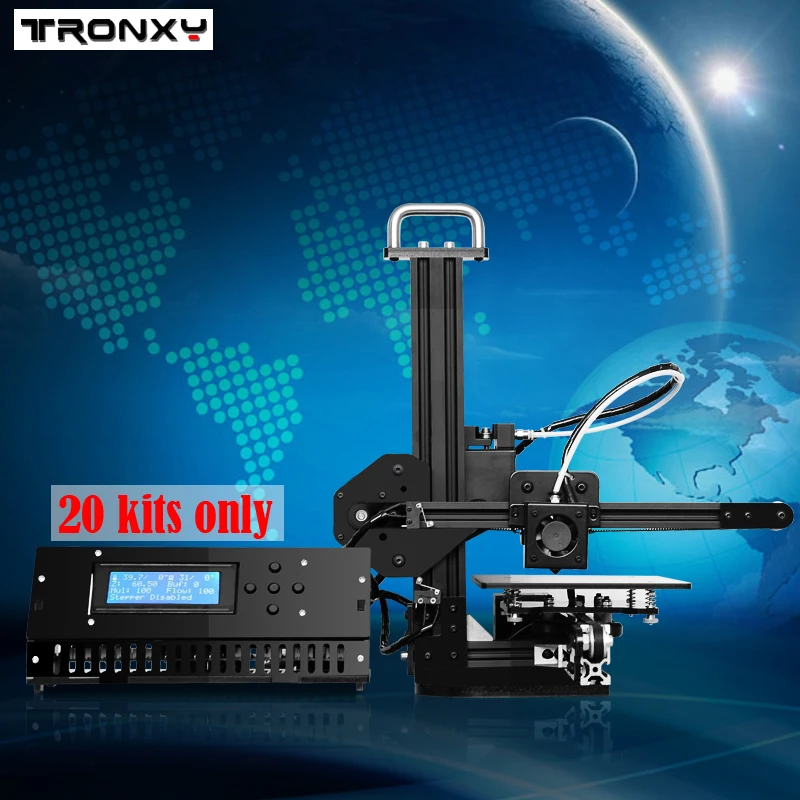 Tronxy Education 3d printer DIY kit High Precision desktop aluminium profile 3d Imprimante X1 3d Machine
Tronxy Education 3d printer DIY kit High Precision desktop aluminium profile 3d Imprimante X1 3d Machine