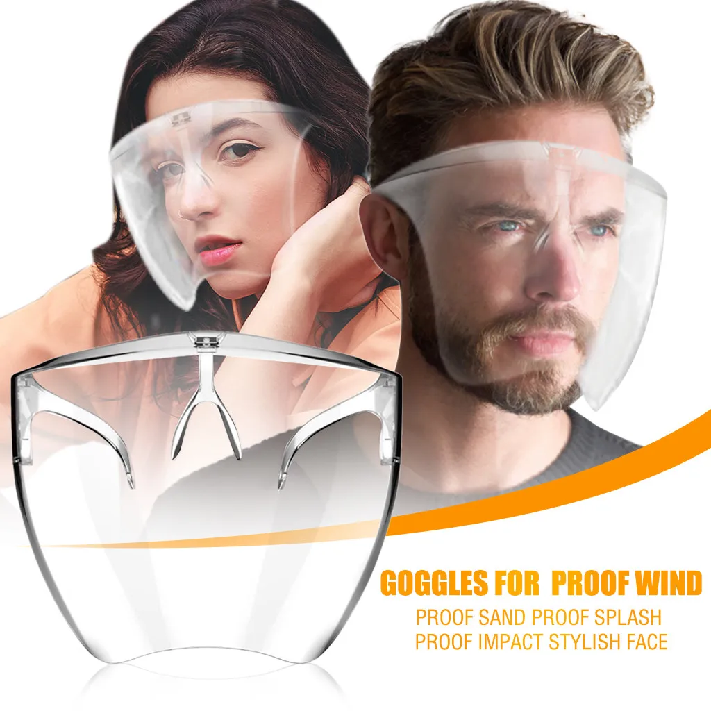 Men Women Proof Wind Proof Sand Proof Splash Face Impact Shield Goggles Full face Covering Bandage Transparent mask Cubrebocas
Men Women Proof Wind Proof Sand Proof Splash Face Impact Shield Goggles Full face Covering Bandage Transparent mask Cubrebocas