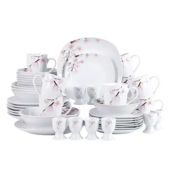 VEWEET ANNIE 44-Piece Ceramic Porcelain Dinner Plate Set with 8*Egg Cup,Mug,Bowl,Dessert Plate,Dinner Plate and 4*Salad Bowl
VEWEET ANNIE 44-Piece Ceramic Porcelain Dinner Plate Set with 8*Egg Cup,Mug,Bowl,Dessert Plate,Dinner Plate and 4*Salad Bowl