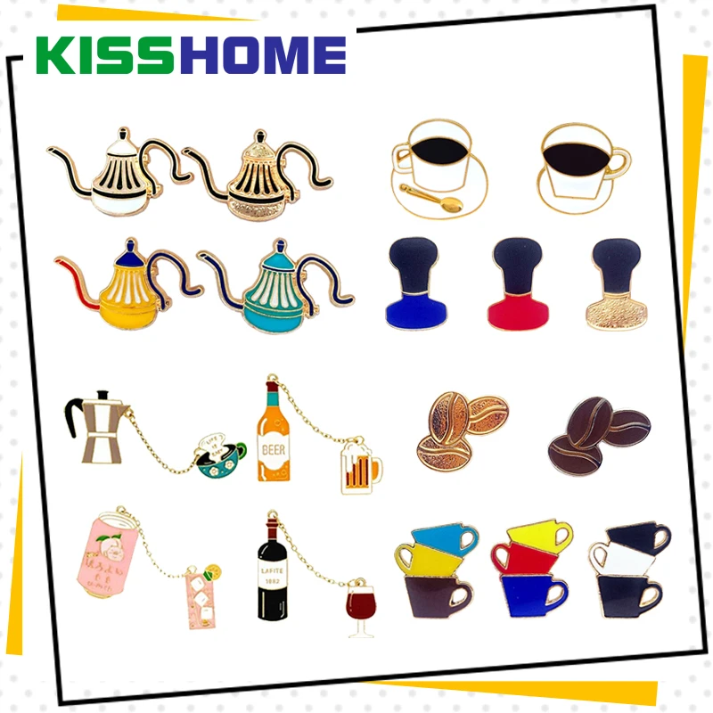 Couple Espresso Accessories Glaze Tea Cup Drop Oil Brooch Mini Coffee Tamper Beautiful Coffee Badge Cafe Gift for Coffee Lovers
Couple Espresso Accessories Glaze Tea Cup Drop Oil Brooch Mini Coffee Tamper Beautiful Coffee Badge Cafe Gift for Coffee Lovers