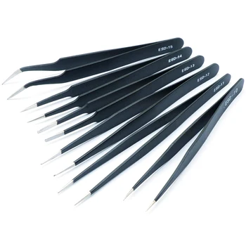 1.5mm Industrial Tweezers Anti-Static Stainless Steel Tweezer Set Mobile Phone Repair Tools ESD Precision Tweezer ESD10 to ESD15
1.5mm Industrial Tweezers Anti-Static Stainless Steel Tweezer Set Mobile Phone Repair Tools ESD Precision Tweezer ESD10 to ESD15