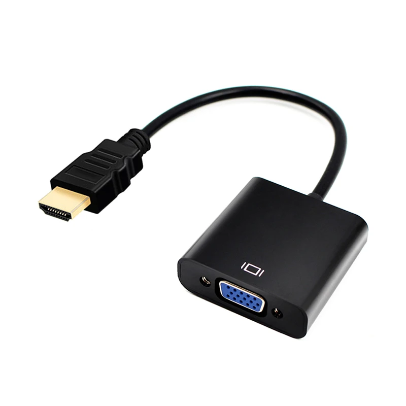 HDMI to VGA Adapter with Audio HDMI VGA Digital to Analog Video Audio Converter Cable 1080p for Xbox 360 PS4 PC Laptop TV Box
HDMI to VGA Adapter with Audio HDMI VGA Digital to Analog Video Audio Converter Cable 1080p for Xbox 360 PS4 PC Laptop TV Box