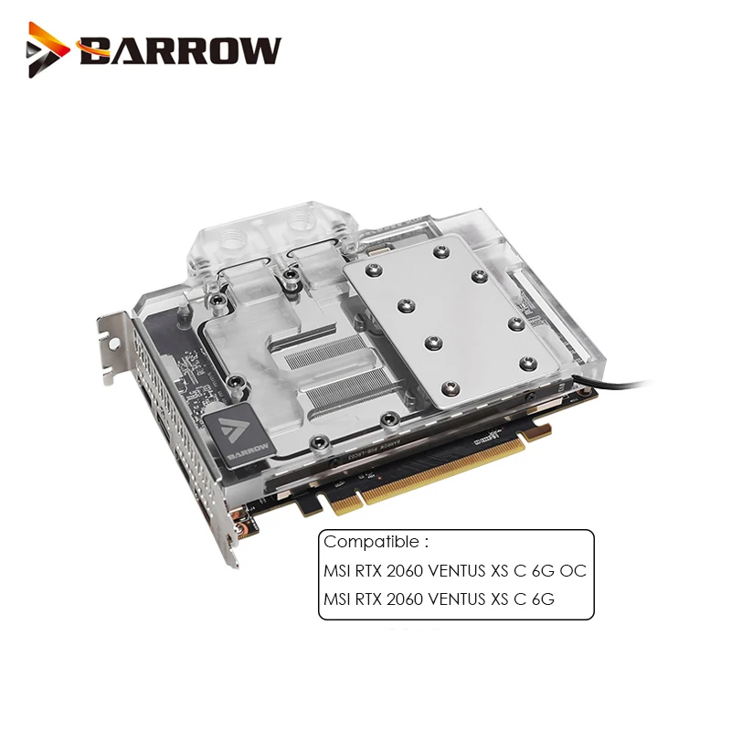 Barrow GPU Water Block Fit MSI RTX 2060 VENTUS XS C 6G/OC,GPU Cooler,Support Sync Mainboard,Full Cover VGA Blocked,BS-MSV2060-PA
Barrow GPU Water Block Fit MSI RTX 2060 VENTUS XS C 6G/OC,GPU Cooler,Support Sync Mainboard,Full Cover VGA Blocked,BS-MSV2060-PA
