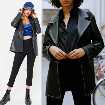 Vintage Leather Bomber Jacket Women Autumn Motorcycle Bike Lapel Short Coat Women's Jacket Winter NEW
Vintage Leather Bomber Jacket Women Autumn Motorcycle Bike Lapel Short Coat Women's Jacket Winter NEW