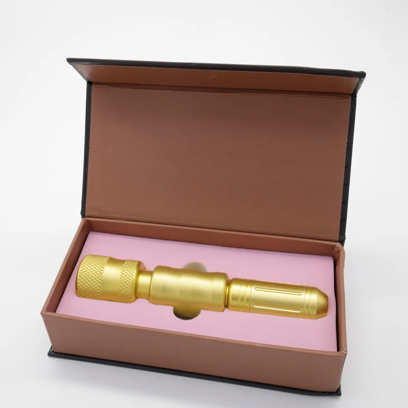 Newest gold 0.3ml Hyaluron Injection Pen Massage Atomizer gun No-Needle Mesotherapy High Pressure Acid Guns hyaluronic pen
Newest gold 0.3ml Hyaluron Injection Pen Massage Atomizer gun No-Needle Mesotherapy High Pressure Acid Guns hyaluronic pen