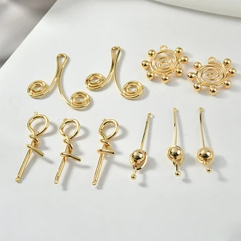Color Copper Plating 18k Gold Color Minimalistic Geometric Knot Planet Single Hanging Pendant DIY Earring Jewelry Materials
Color Copper Plating 18k Gold Color Minimalistic Geometric Knot Planet Single Hanging Pendant DIY Earring Jewelry Materials