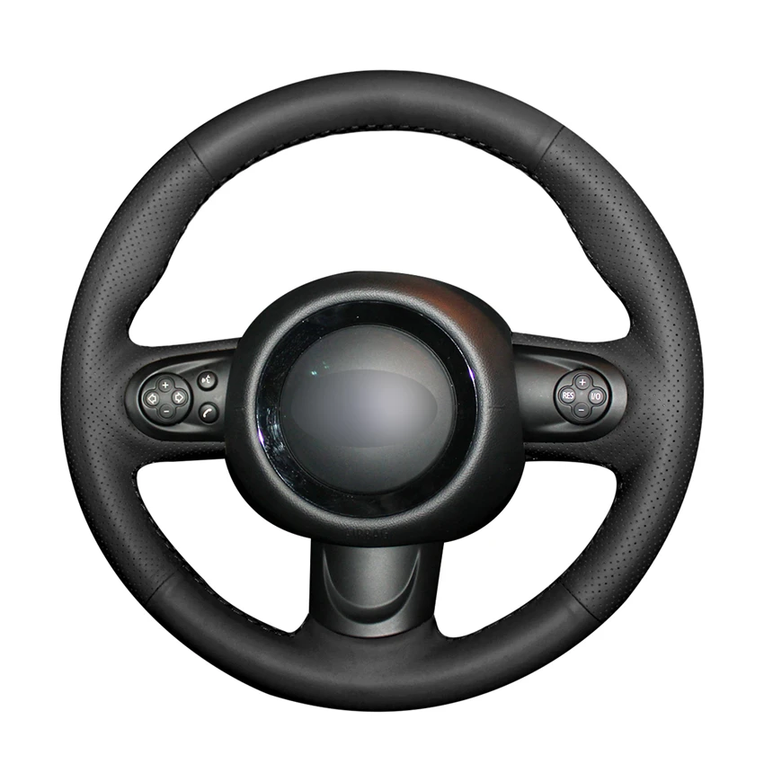 Hand-stitched Soft Anti-slip Black PU Artificial Leather Car Steering Wheel Cover for Mini Coupe
Hand-stitched Soft Anti-slip Black PU Artificial Leather Car Steering Wheel Cover for Mini Coupe
