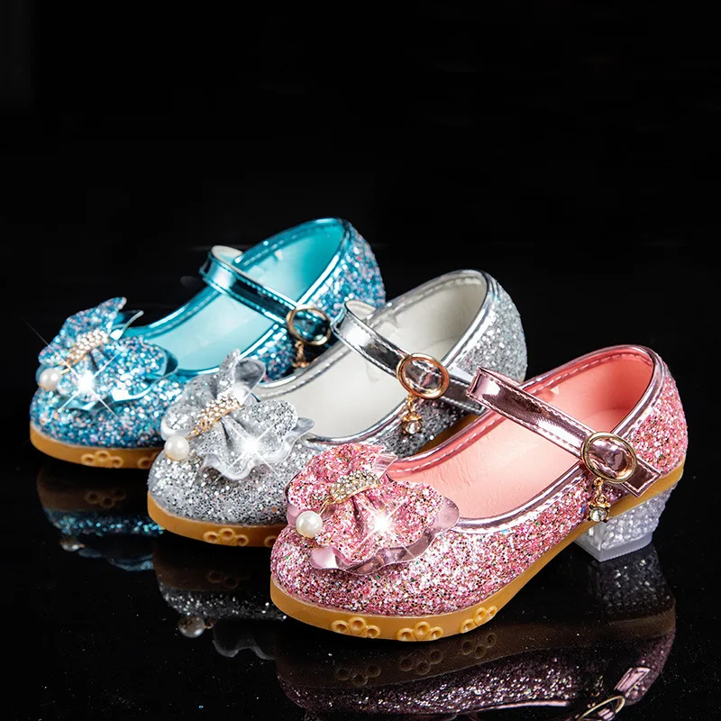 Children Shoes High Heel Princess Dance Sandals for Girls Kids Shoes Glitter Soft Leather Fashion Party Dress Wedding Shoes
Children Shoes High Heel Princess Dance Sandals for Girls Kids Shoes Glitter Soft Leather Fashion Party Dress Wedding Shoes