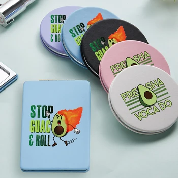 New Lady Mini Makeup Mirror Creative Avocado Pattern Portable Two-side Folding Pocket Compact Vanity Cosmetic Magnifying Mirrors
New Lady Mini Makeup Mirror Creative Avocado Pattern Portable Two-side Folding Pocket Compact Vanity Cosmetic Magnifying Mirrors