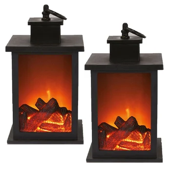 LED Fireplace Lantern Flamless Log Fire Effect Vintage Lamp Christmas Home Decor Portable Lantern 
LED Fireplace Lantern Flamless Log Fire Effect Vintage Lamp Christmas Home Decor Portable Lantern