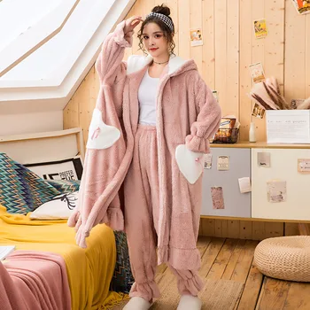 2020 New Winter Home Clothes Women Pajamas Suit 2pcs Sleepwear Flannel Thicken Maternity Pyjamas Suit Large Size Nightwear
2020 New Winter Home Clothes Women Pajamas Suit 2pcs Sleepwear Flannel Thicken Maternity Pyjamas Suit Large Size Nightwear