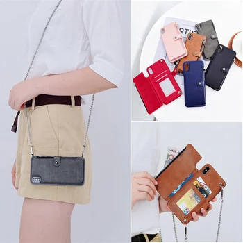 Zipper Wallet pocket Crossbody phone case For Samsung Galaxy note 8 9 10 S10 S9 S8 plus S10E shoulder bag card case with chain
Zipper Wallet pocket Crossbody phone case For Samsung Galaxy note 8 9 10 S10 S9 S8 plus S10E shoulder bag card case with chain