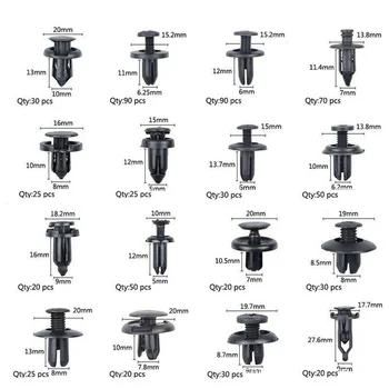 Black Rivet Clips Plastic Bumper Fasteners Push In 16 types With Blue Tool Replacement Set Parts
Black Rivet Clips Plastic Bumper Fasteners Push In 16 types With Blue Tool Replacement Set Parts