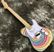 Classic brand electric guitar, exquisite rainbow circle appearance, made of solid wood, maple fingerboard, free delivery to home
Classic brand electric guitar, exquisite rainbow circle appearance, made of solid wood, maple fingerboard, free delivery to home