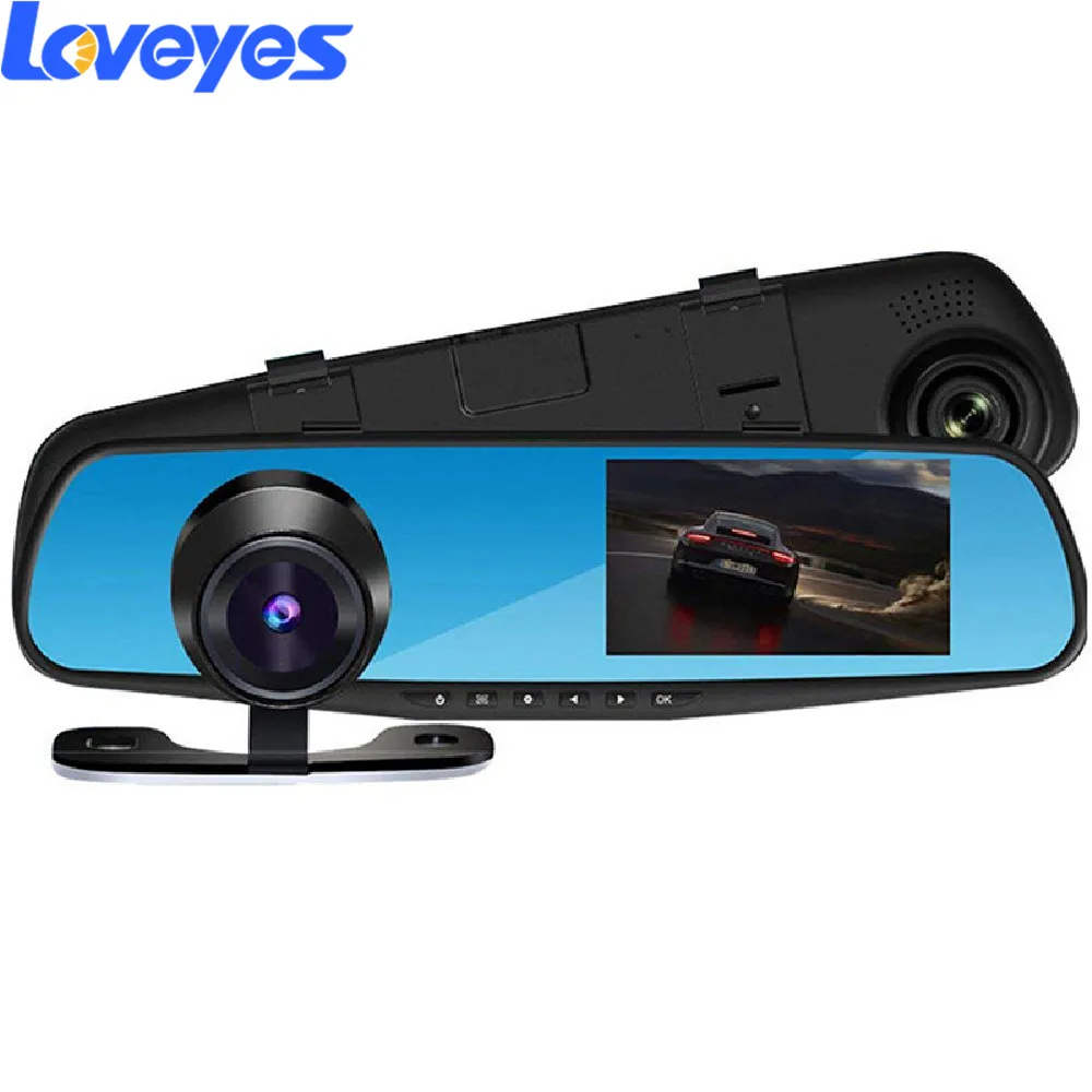 Rearview Mirror Camera 4.3'' Traffic Recorder Dual-lens Front Rear Dual-recording Parking Monitoring Video Trafic for Car L9000
Rearview Mirror Camera 4.3'' Traffic Recorder Dual-lens Front Rear Dual-recording Parking Monitoring Video Trafic for Car L9000