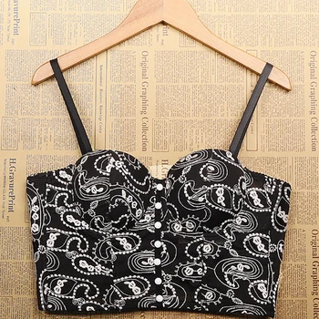 Women Crop Top Sleeveless Tank Top Cropped corset Bustier Sexy embroidery Clothing Camis Top Party Club Vest
Women Crop Top Sleeveless Tank Top Cropped corset Bustier Sexy embroidery Clothing Camis Top Party Club Vest