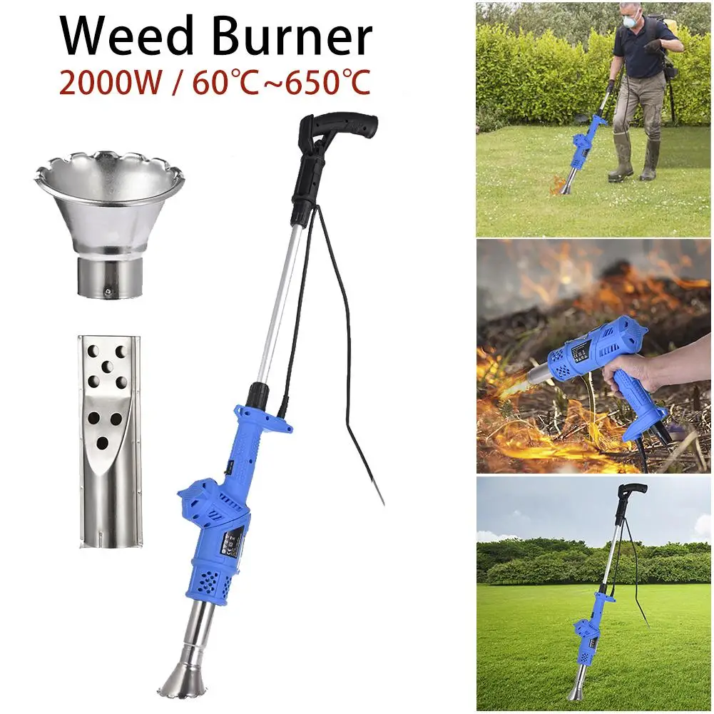 3-in-1 Function Weeder No Gas and Chemical Weed Burner 2000W Garden Tools with 1.8M Cable 5 Nozzles
3-in-1 Function Weeder No Gas and Chemical Weed Burner 2000W Garden Tools with 1.8M Cable 5 Nozzles
