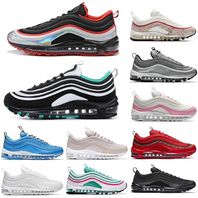 

2020AIR Red Leopard Yellow Steelers 97 Running shoes Triple white black 97s South Beach Men women sports Sneakers