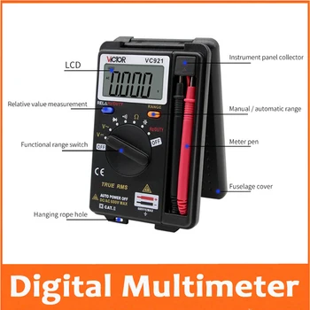 SNAKOL VC921 3 3/4 DMM Integrated Personal Mini Digital Multimeter Handheld Pocket capacitance resistance frequency tester VC921
SNAKOL VC921 3 3/4 DMM Integrated Personal Mini Digital Multimeter Handheld Pocket capacitance resistance frequency tester VC921