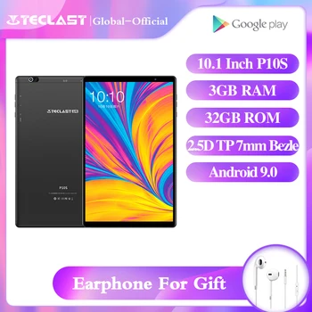 

Tablets P10S 4G Call 10.1inch SC9863A Octa Core A55 Android9.0 3GB RAM 32GB ROM 2.5D TP 7mm bezel Metal body Dual Camera 6000mAh