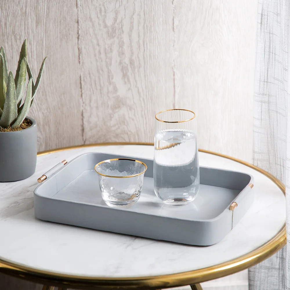 Retro Light Blue Tray Leather Tea Tray Home Crafts Practical Home Decorations Soft Tray
Retro Light Blue Tray Leather Tea Tray Home Crafts Practical Home Decorations Soft Tray