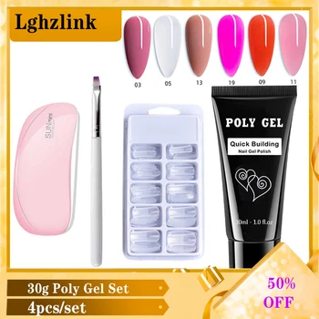 30g Poly gel Set Nail Acrylic Poly Gel UV LED Builder Gel Nail Form Tips Enhancement Quick nail growth Extension Gel Nails Art
30g Poly gel Set Nail Acrylic Poly Gel UV LED Builder Gel Nail Form Tips Enhancement Quick nail growth Extension Gel Nails Art