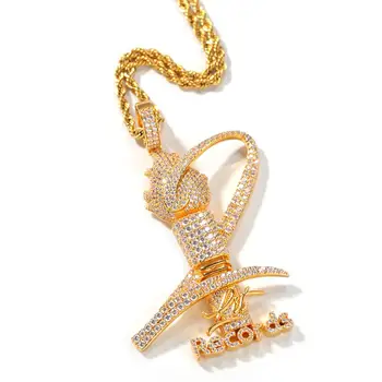 New Hip hop iced out bling torch trophy pendant necklaces micro pave AAA Zircon Gold For Men Women jewelry fashion
New Hip hop iced out bling torch trophy pendant necklaces micro pave AAA Zircon Gold For Men Women jewelry fashion