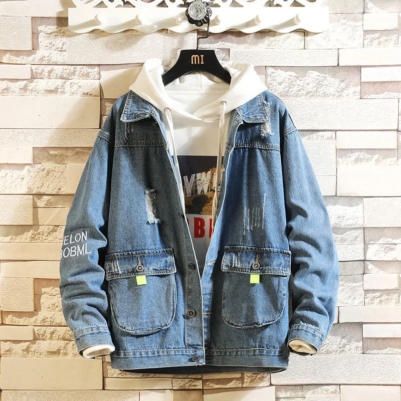 2020 Autumn New Style Teenager Men Cowboy Hooded Jacket Casual Men's Cowboy Clothing Loose-Fit Coat Men's
2020 Autumn New Style Teenager Men Cowboy Hooded Jacket Casual Men's Cowboy Clothing Loose-Fit Coat Men's