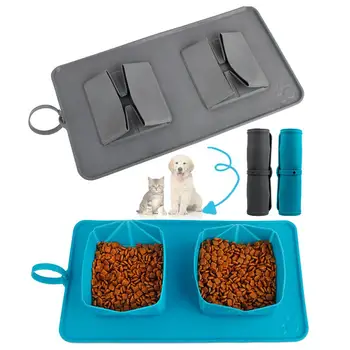 Foldable Pet Bowl Mat Silicone Mat Dog Cat Drinking Bowl Water Food Feeding Mat Portable Travel Double Bowl Dog Feeding Carpet
Foldable Pet Bowl Mat Silicone Mat Dog Cat Drinking Bowl Water Food Feeding Mat Portable Travel Double Bowl Dog Feeding Carpet