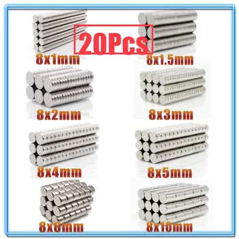 20Pcs Mini N35 Round Magnet 8x1 8x1.5 8x2 8x3 8x4 8x5 8x6 8x10 mm Neodymium Magnet Permanent NdFeB Super Strong Powerful Magnets
20Pcs Mini N35 Round Magnet 8x1 8x1.5 8x2 8x3 8x4 8x5 8x6 8x10 mm Neodymium Magnet Permanent NdFeB Super Strong Powerful Magnets