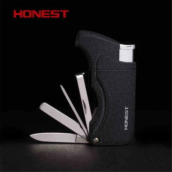 HONEST Butane Jet Lighter With Pipe Tool Pipe Rod Lighter Men Compact Butane Cigarette Accessories Cigar Lighter NO GAS,With Box
HONEST Butane Jet Lighter With Pipe Tool Pipe Rod Lighter Men Compact Butane Cigarette Accessories Cigar Lighter NO GAS,With Box