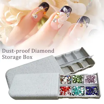 Diamond Storage Boxes 6 Grids Fake Nail Tips Color Display Holder Nail Decoration Storage Box for Nail Art Decoration Container
Diamond Storage Boxes 6 Grids Fake Nail Tips Color Display Holder Nail Decoration Storage Box for Nail Art Decoration Container
