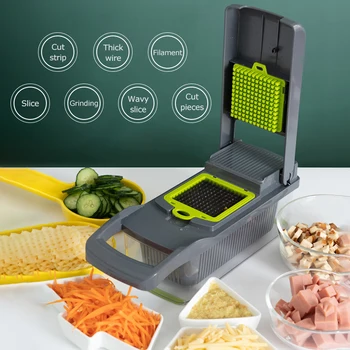 Multifunctional Vegetable Cutter Shredders Slicers Grater Cutter Peeler Potato Slicer Drain Basket Kitchen Accessories Tool
Multifunctional Vegetable Cutter Shredders Slicers Grater Cutter Peeler Potato Slicer Drain Basket Kitchen Accessories Tool