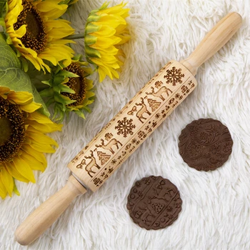 Christmas Moose Cartoon Digital Alphabet Pattern Embossing Rolling Pin Baking Cookie Biscuit Fondant Cake Dough Engraved Roller
Christmas Moose Cartoon Digital Alphabet Pattern Embossing Rolling Pin Baking Cookie Biscuit Fondant Cake Dough Engraved Roller