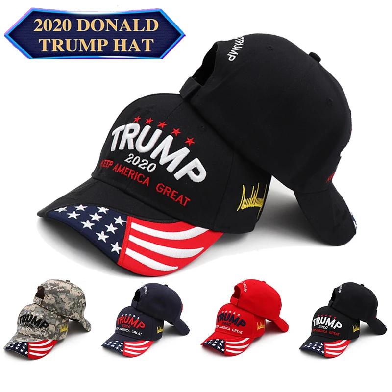 Камуфляжная кепка Дональда Трампа Keep America Great MAGA бейсбольная американского флага