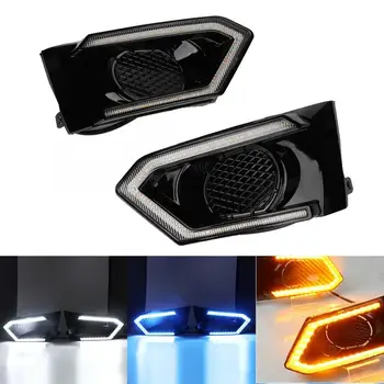 DRL Fog Lamp 1 Pair DC12V 3 Colors Car LED Daytime Running Light Turn Signal Lamp DRL Fit Fog Lamp Cover for Nissan Altima 2019
DRL Fog Lamp 1 Pair DC12V 3 Colors Car LED Daytime Running Light Turn Signal Lamp DRL Fit Fog Lamp Cover for Nissan Altima 2019