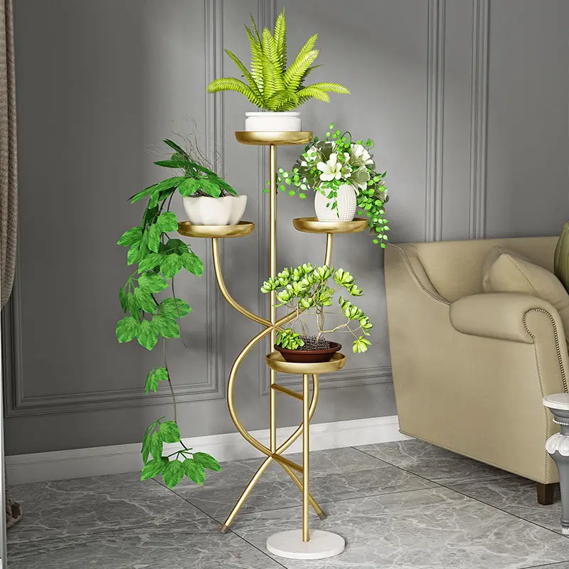 Indoor Living Room Decoration Flower Stand Nordic Luxury Iron Art Plant Shelves Multi-Layer Simple Shelf Balcony Plant Stand
Indoor Living Room Decoration Flower Stand Nordic Luxury Iron Art Plant Shelves Multi-Layer Simple Shelf Balcony Plant Stand
