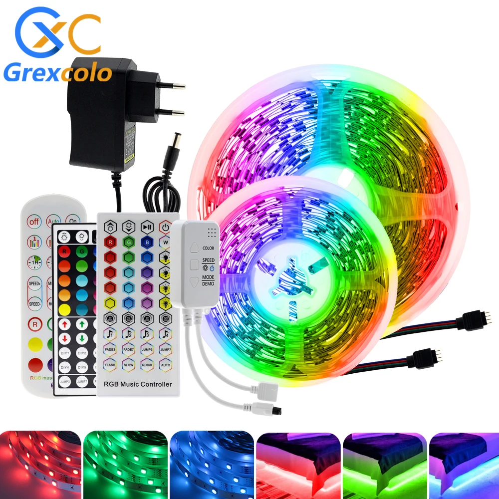 5M 10M 20M LED Strip Lights Bluetooth WIFI Controller Flexible RGB LED Light 5050 SMD 30LEDs/m RGB LED Tape Diode Ribbon DC 12V
5M 10M 20M LED Strip Lights Bluetooth WIFI Controller Flexible RGB LED Light 5050 SMD 30LEDs/m RGB LED Tape Diode Ribbon DC 12V