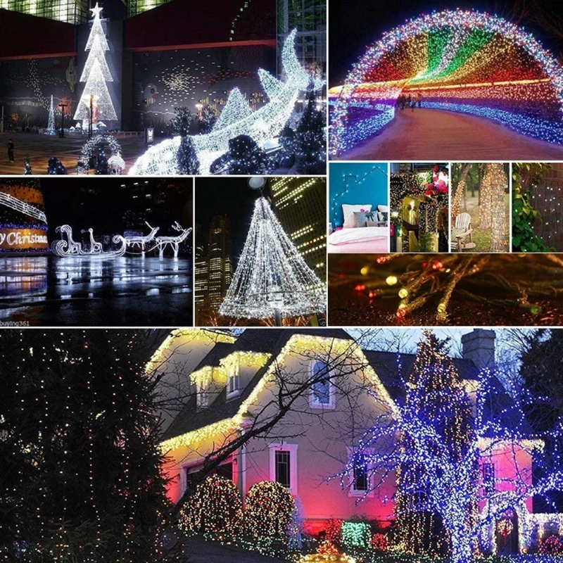 Christmas Lights 10M 20M 30M 50M 100M Decorative Led String Fairy Light 8 Modes Garlands Lights For Wedding Party Holiday Lights
Christmas Lights 10M 20M 30M 50M 100M Decorative Led String Fairy Light 8 Modes Garlands Lights For Wedding Party Holiday Lights