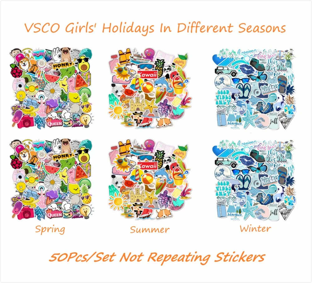 Holidays In Different Seasons Styles Sticker VSCO Stickers Labels On Phone Luggage Car Laptop Decorations Gift for VSCO Girl
Holidays In Different Seasons Styles Sticker VSCO Stickers Labels On Phone Luggage Car Laptop Decorations Gift for VSCO Girl