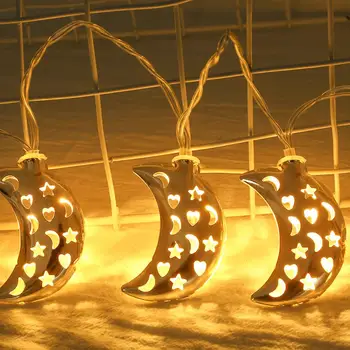 LED Lights String Metal Hollow Moon Shape Decorative House Holiday Layout Props lampki led dekoracje #4C21
LED Lights String Metal Hollow Moon Shape Decorative House Holiday Layout Props lampki led dekoracje #4C21
