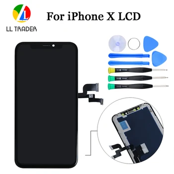 100% Tested AAA Quality LCD For iPhone X LCD Display 3D Touch Assembly iPhoneX Screen Replacement Parts Pantalla Digitizer+Tools
100% Tested AAA Quality LCD For iPhone X LCD Display 3D Touch Assembly iPhoneX Screen Replacement Parts Pantalla Digitizer+Tools